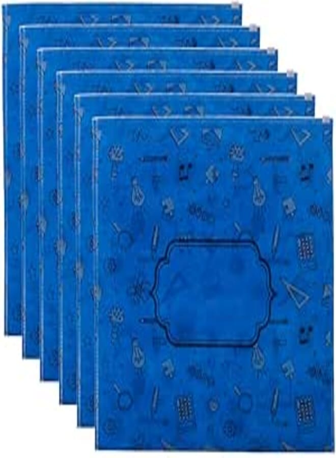 3A A3-17335 Fabric A3 Binder with Zipper Tractor 6 Pieces - Blue
